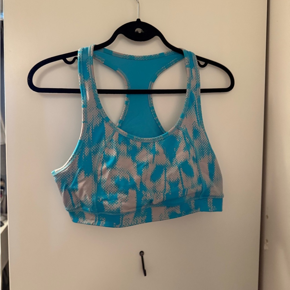 Calvin Klein Teal and Gray Sports Bra